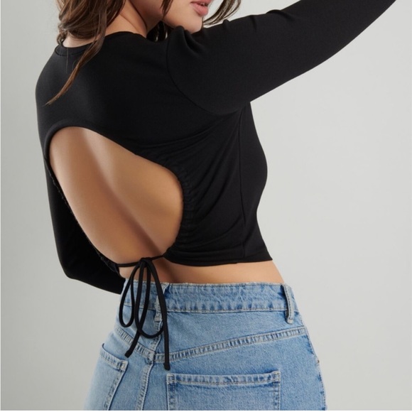 Garage open tie back long sleeve - Picture 3 of 5